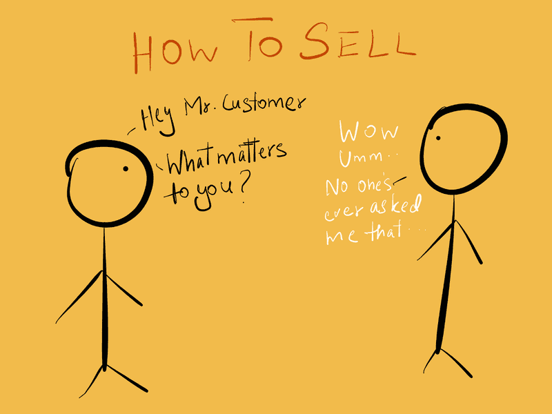 sales is about giving a crap